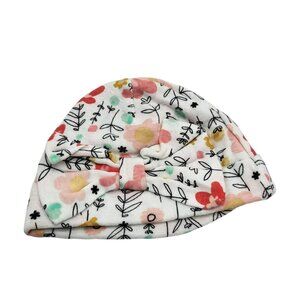 Gerber Newborn Baby Girls Organic Cotton Garden Floral Beanie Cap